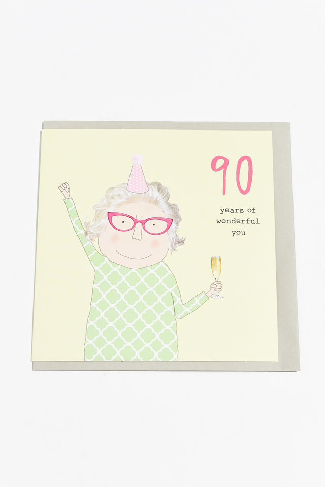 90 Years Birthday Card