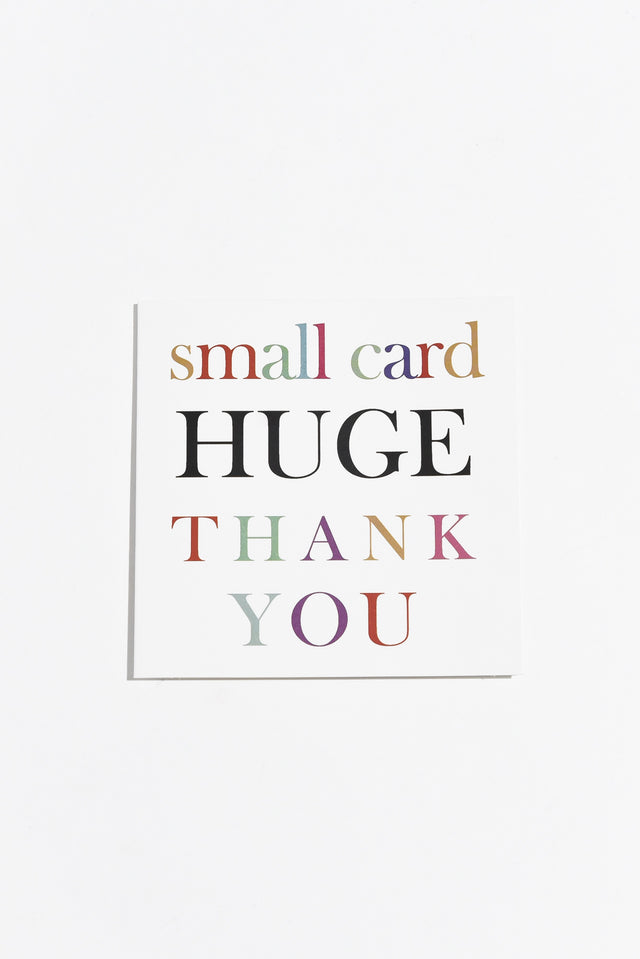 A Huge Thank You Greeting Card