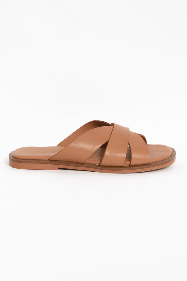 Adelaide Brandy Leather Slide