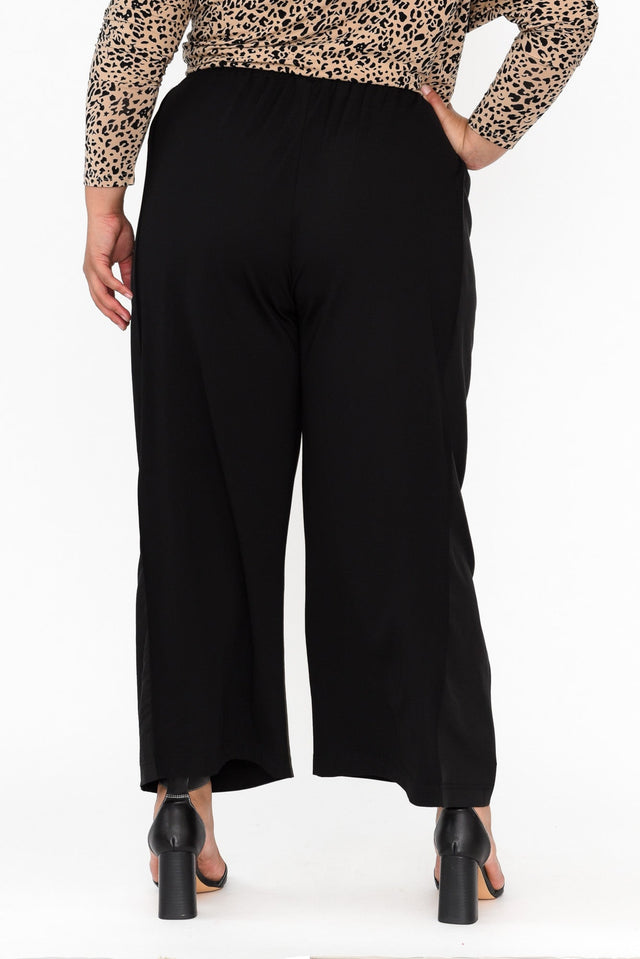 Aimee Black Side Panel Palazzo Pants image 9