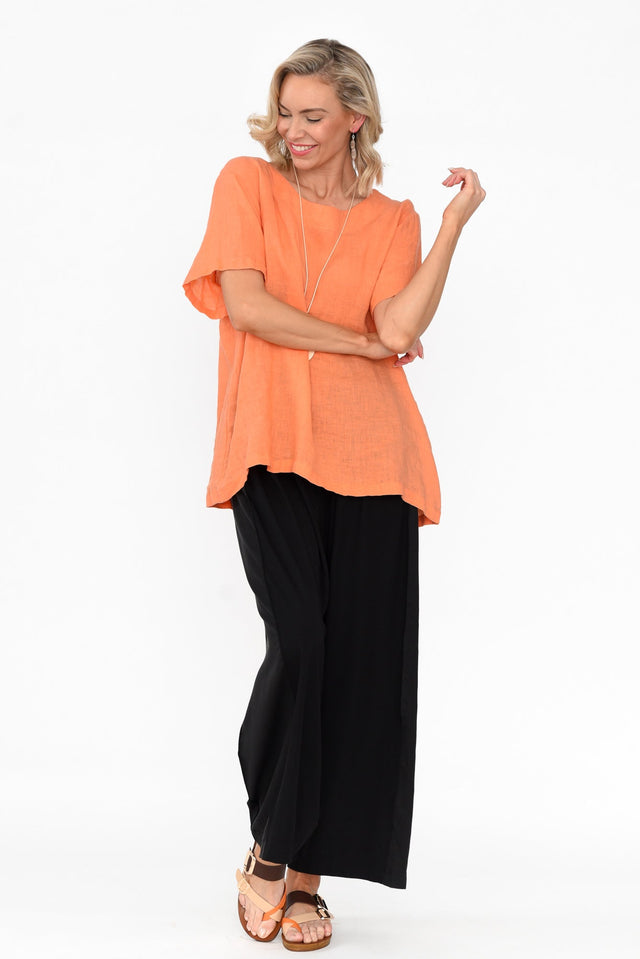 Aimee Black Side Panel Palazzo Pants image 5