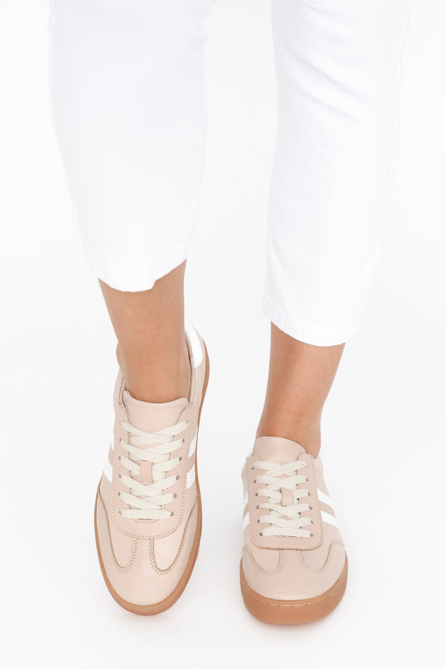 Aloha Beige Stripe Suede Sneaker image 7