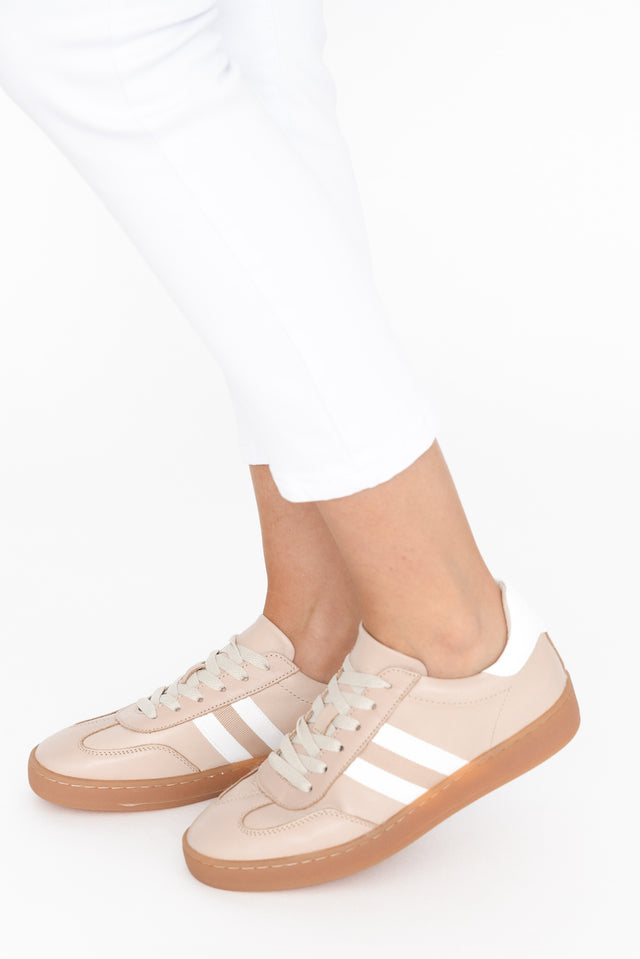 Aloha Beige Stripe Suede Sneaker image 2