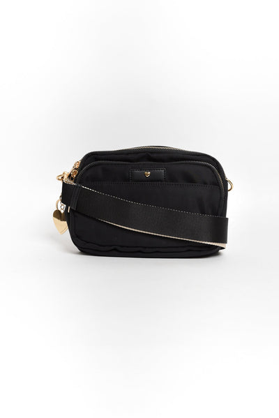 Anne Black Crossbody Bag