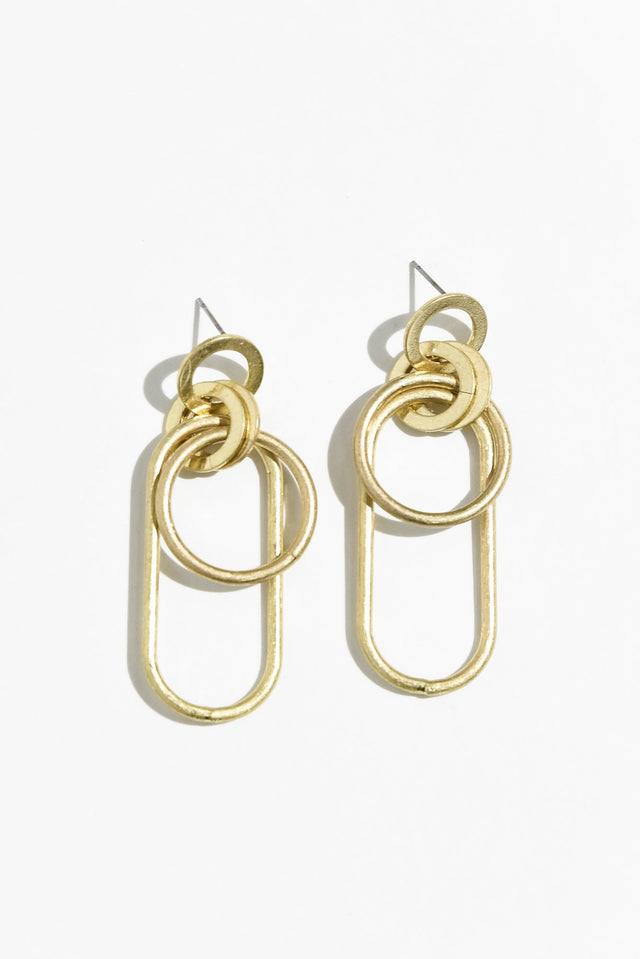 Anoka Gold Link Earrings image 1