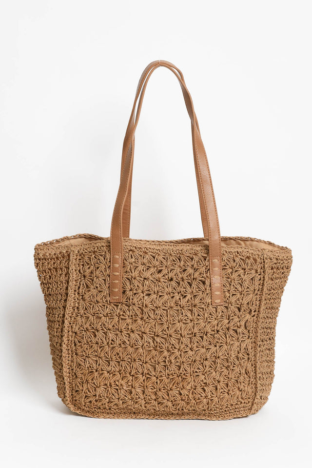 Anoki Tan Woven Tote Bag