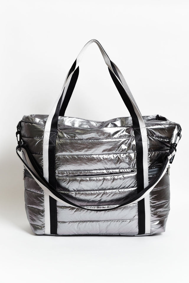 Antilla Silver Puffer Tote Bag image 1