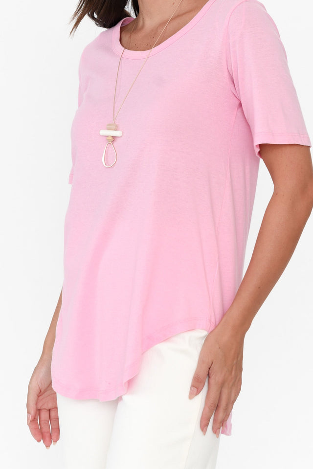 Ariana Light Pink Cotton Tee