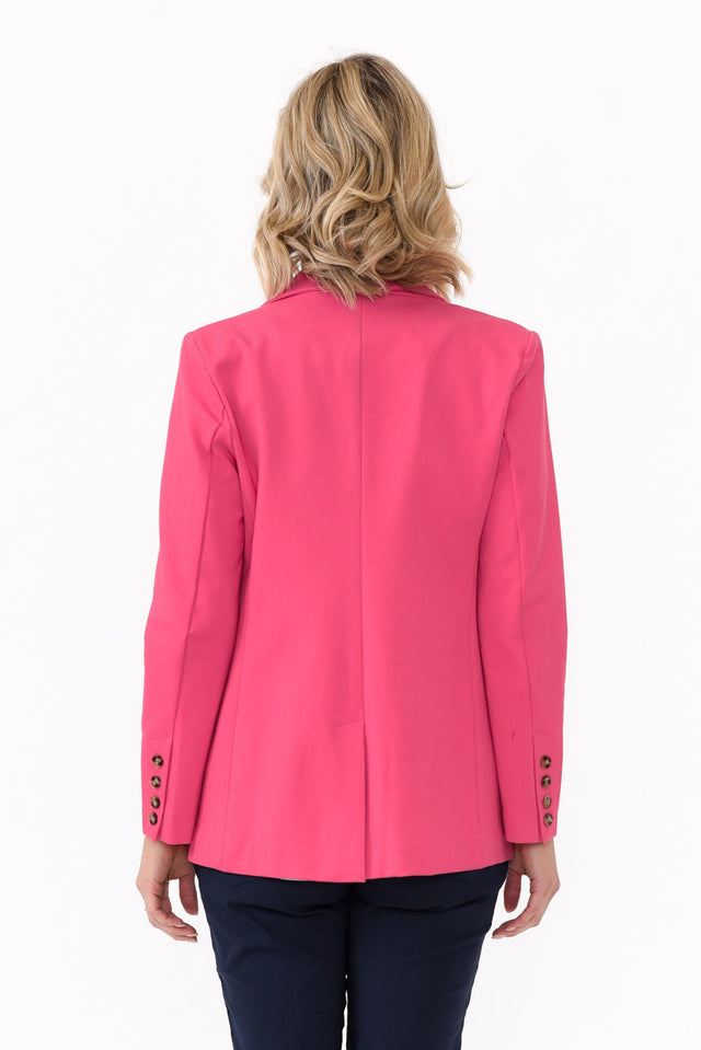 Audra Pink Fitted Stretch Blazer image 5