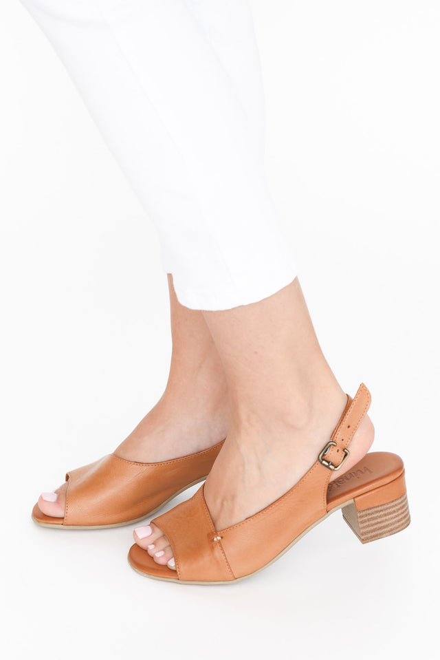 Balmoral Tan Leather Slingback Heel image 2