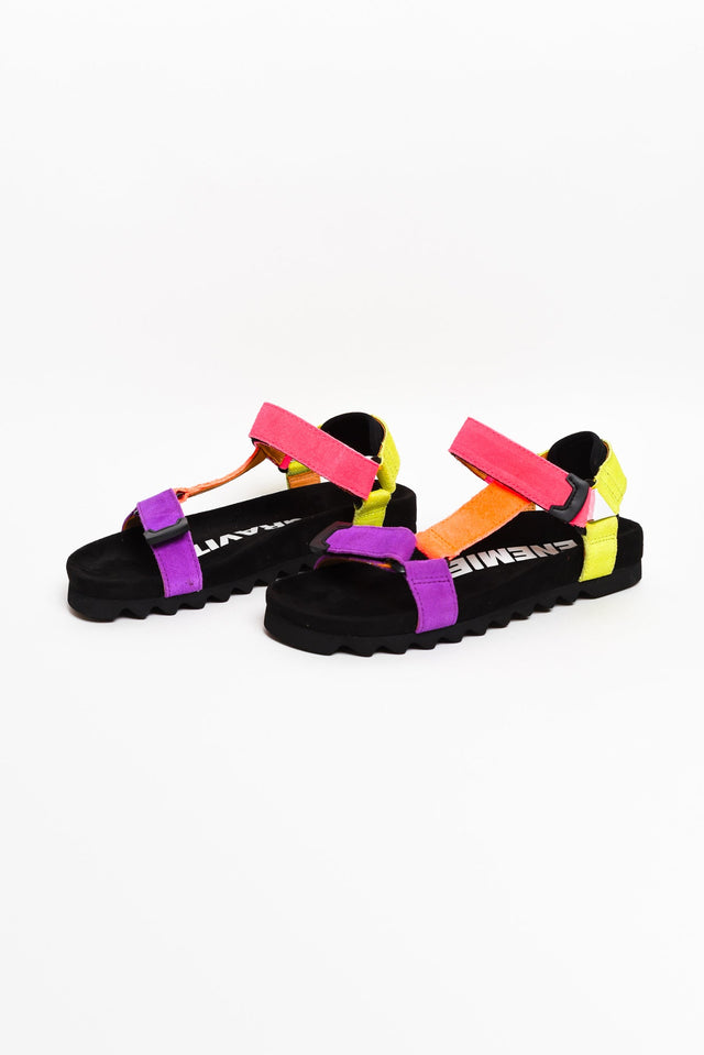 Cohen Neon Pop Suede Velcro Sandal image 1