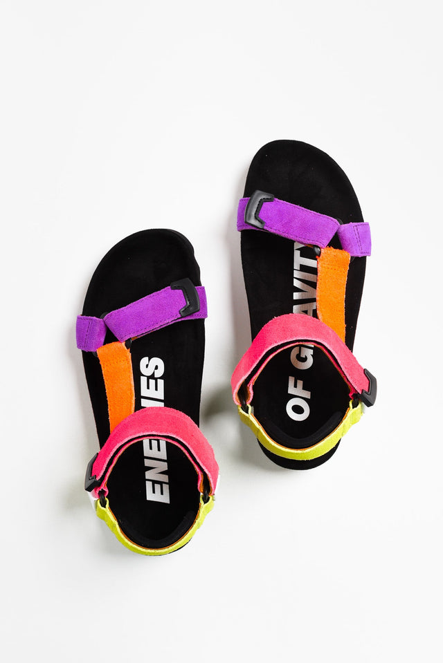 Cohen Neon Pop Suede Velcro Sandal image 3