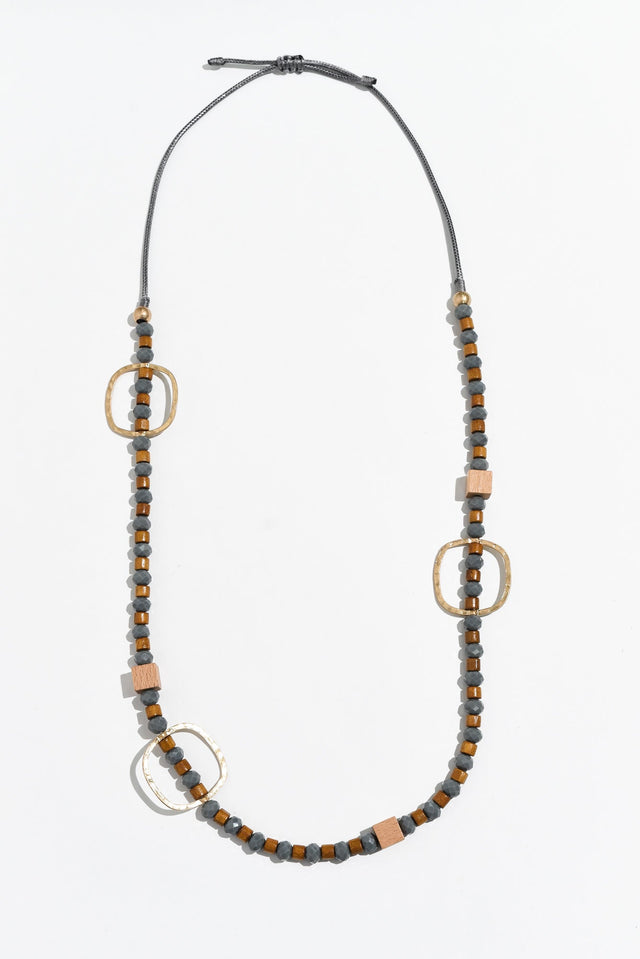 Bates Gold Beaded Necklace