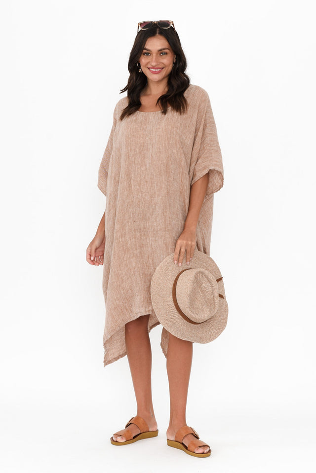 Belize Rust Linen Kaftan image 3