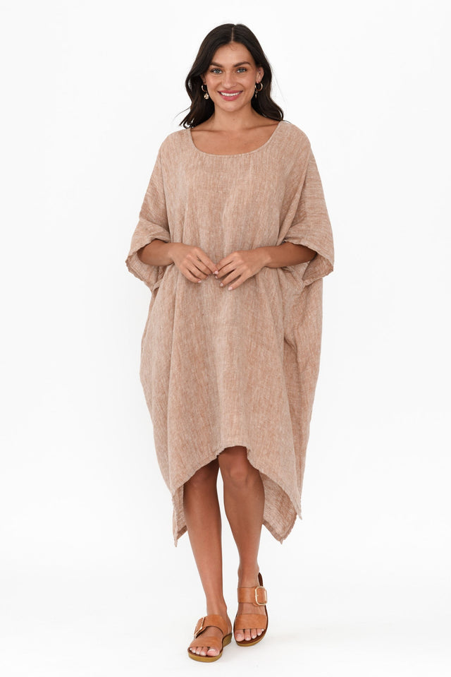 Belize Rust Linen Kaftan image 4