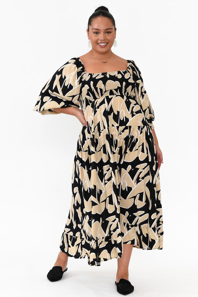 plus-size,curve-dresses,plus-size-sleeved-dresses,plus-size-below-knee-dresses,plus-size-midi-dresses,facebook-new-for-you,plus-size-summer-dresses  alt text|model:Maiana image 7