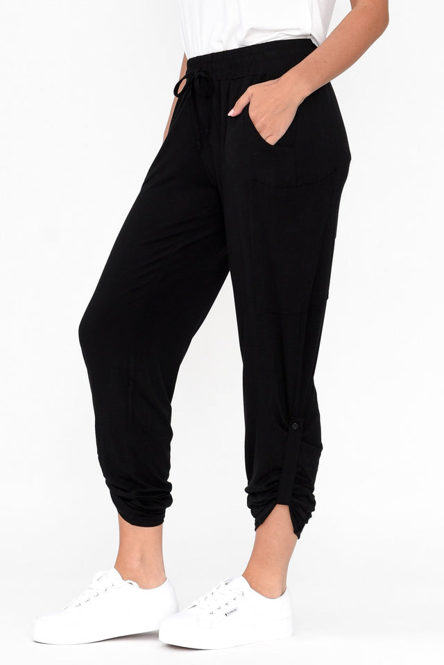 Black Bamboo Pocket Pants image 4