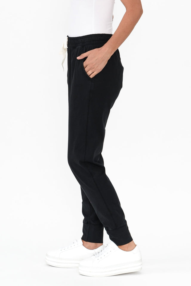 Black Wash Out Lounge Pants image 4