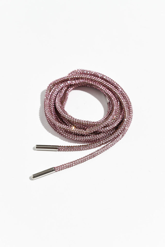 Bling Pink Diamonte Shoe Laces image 1