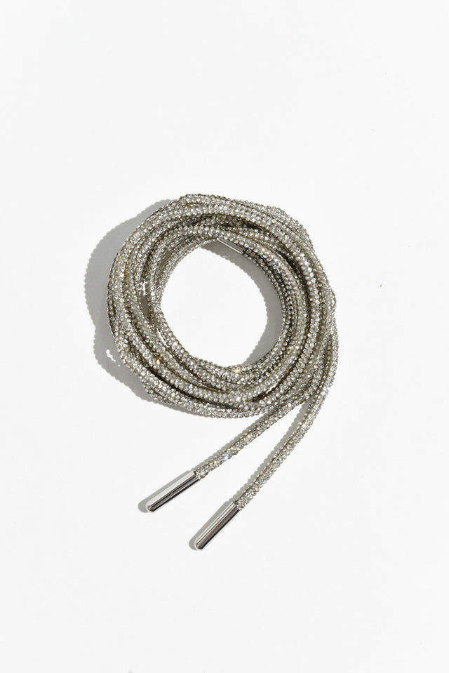 Bling Silver Diamonte Shoe Laces image 5