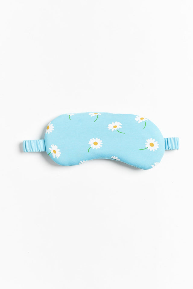 Blue Daisy Bamboo Sleep Mask image 1