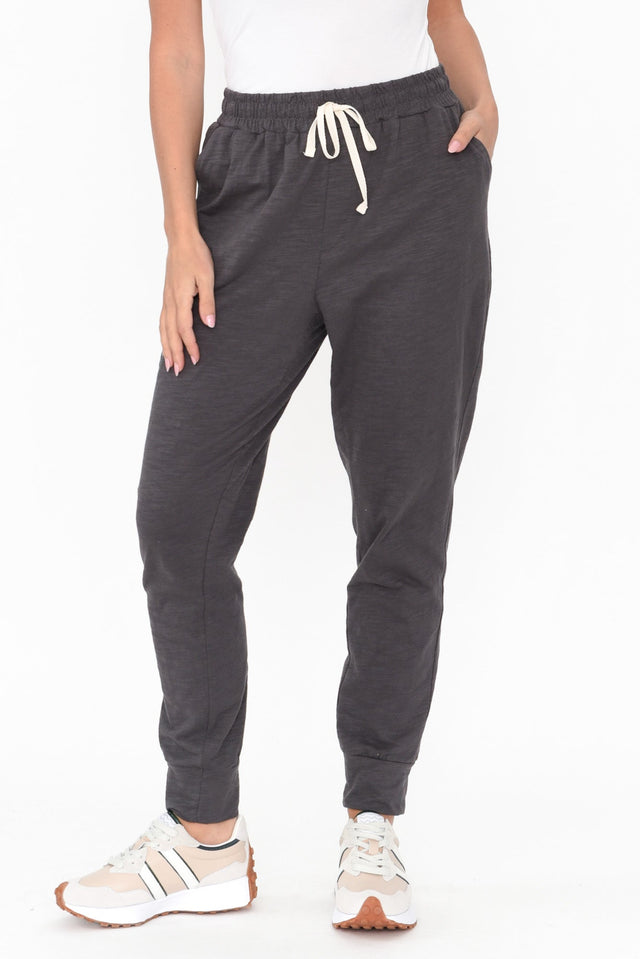 Bondi Grey Cotton Jogger Pants image 1