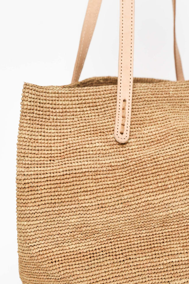 Bory Tan Raffia Shoulder Bag image 2