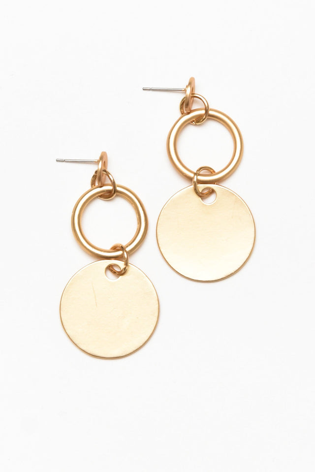 Bridget Gold Ring Drop Earrings