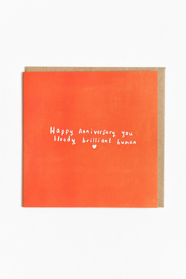 Brilliant Human Anniversary Card