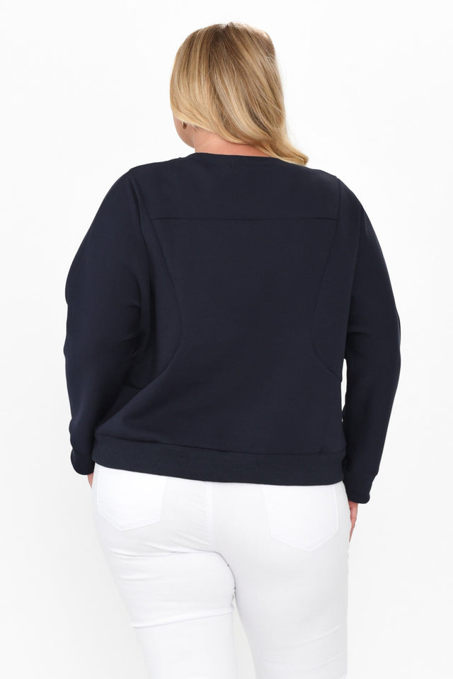 Bronwen Navy Pocket Sweater image 9