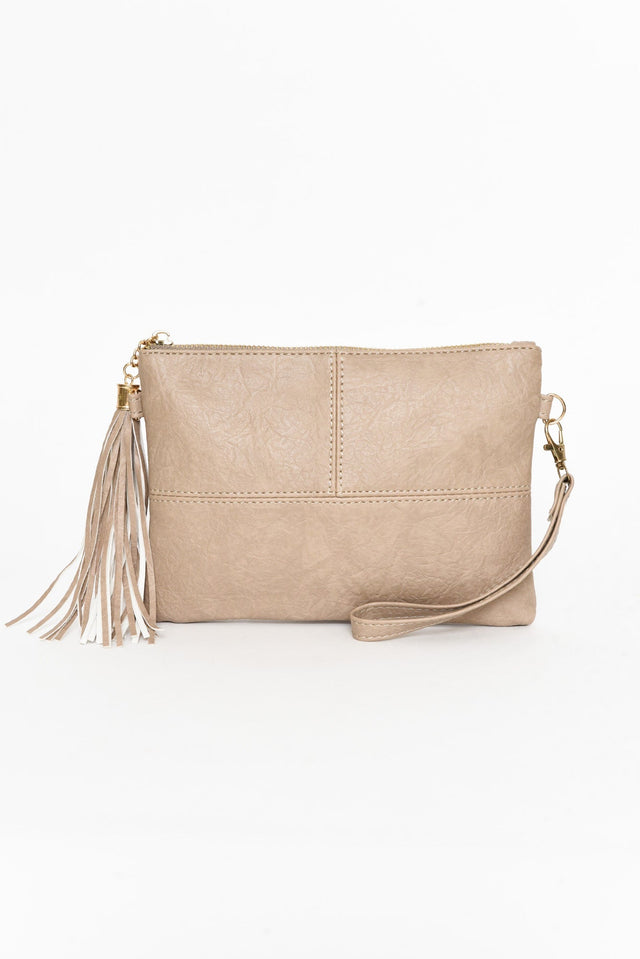 Brynn Stone Tassel Crossbody Bag