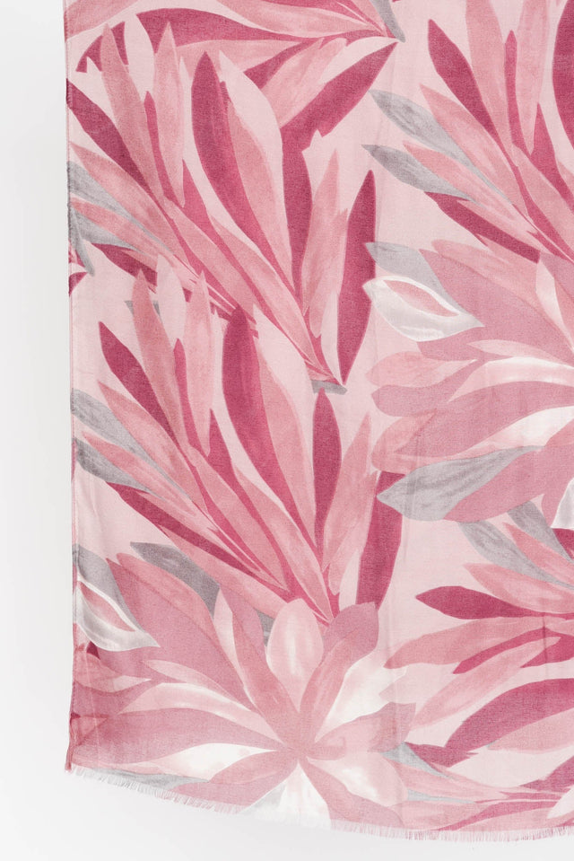 Burdekin Pink Leaf Scarf image 2