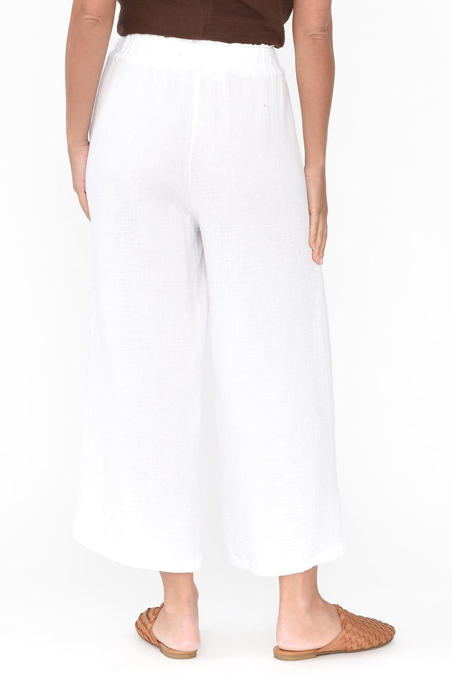 Byron White Cotton Pocket Pants