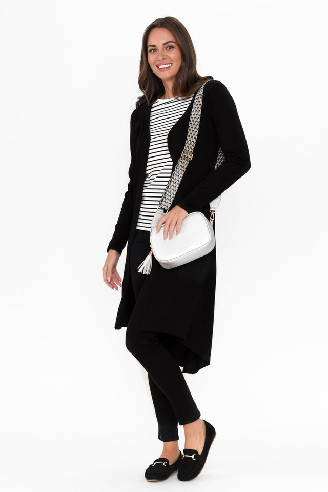 Byron Black Cotton Cardigan banner image