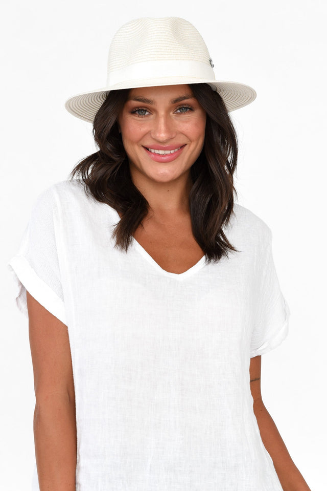 Voyager Ivory Travel Fedora