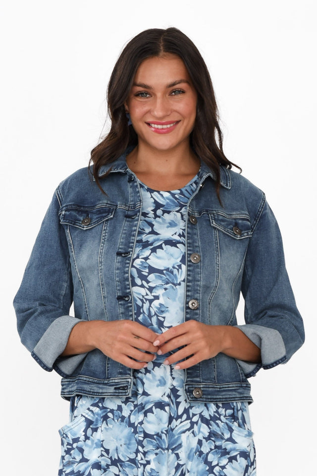 Camille Dark Denim Jacket