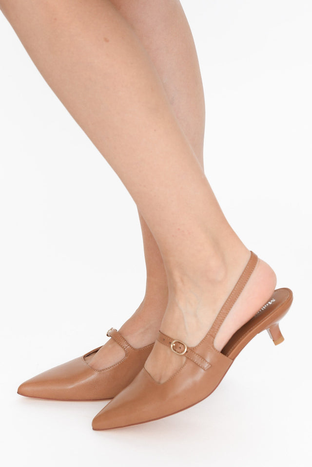 Candor Brandy Leather Slingback Heel image 1