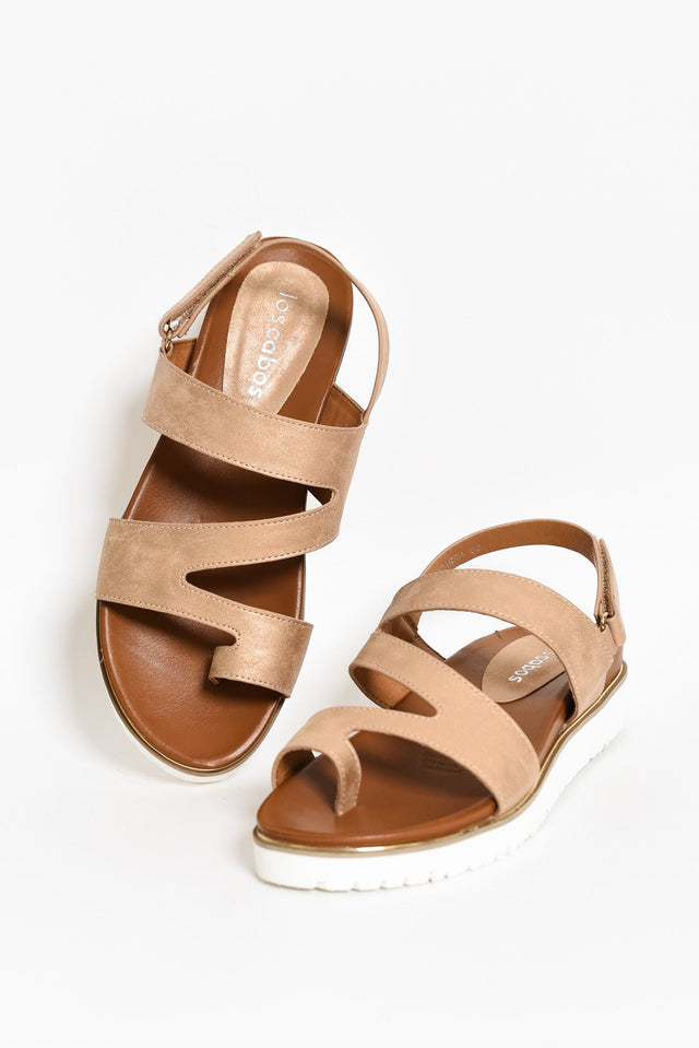 Carra Rose Gold Crossover Sandal image 1