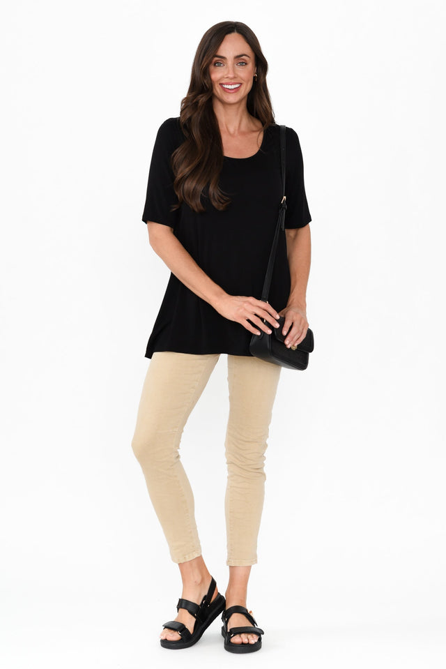 Carter Black Bamboo Tunic Top banner image