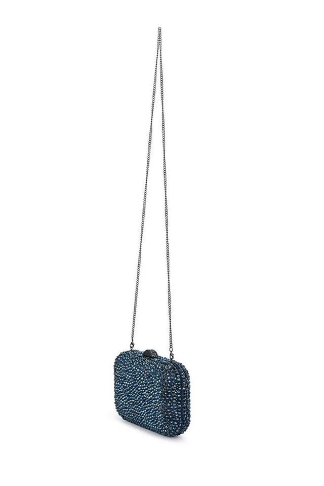 Casey Navy Crystal Clutch image 2