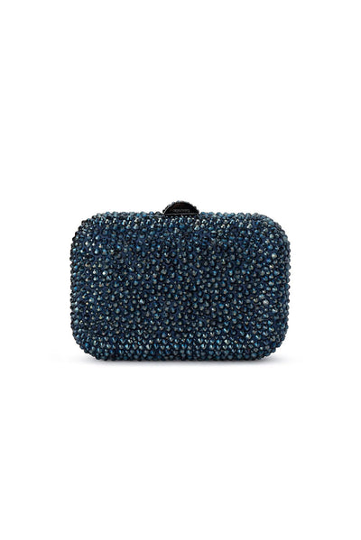 Casey Navy Crystal Clutch