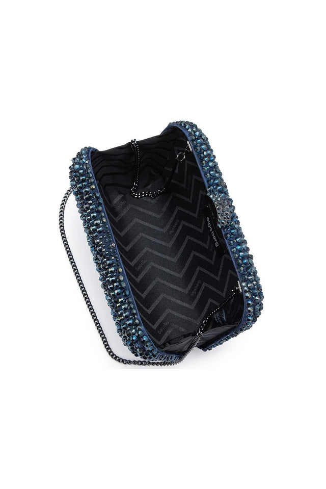 Casey Navy Crystal Clutch image 3