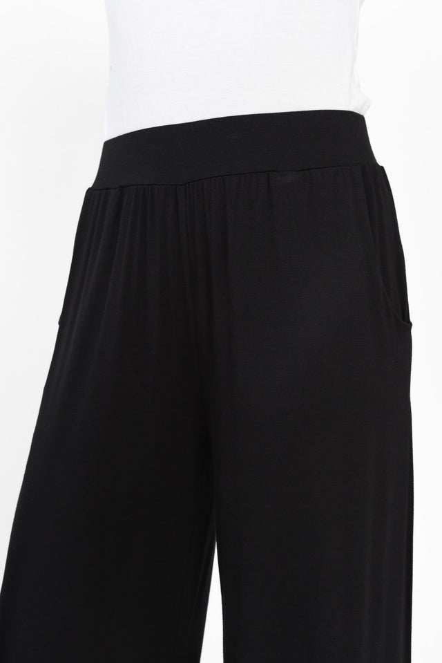 Cedric Black Bamboo Pocket Pants image 5