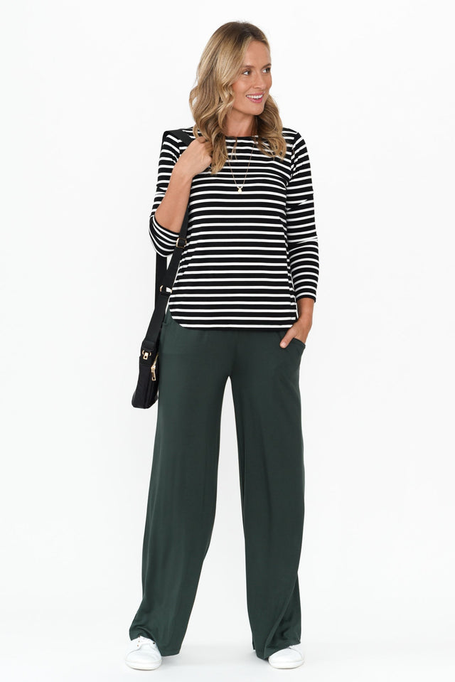 Cedric Dark Green Bamboo Pocket Pants image 2