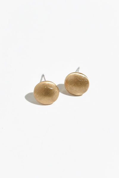 Chania Gold Ball Stud Earrings