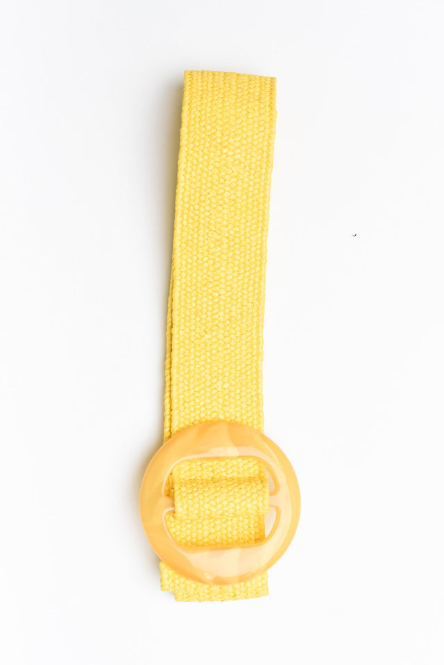 Charity Yellow Resin Summer Belt image 2
