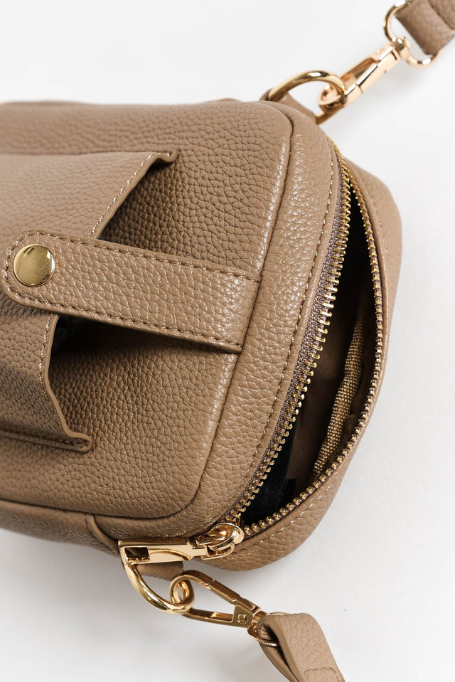 Charlie Mocha Crossbody Bag image 3