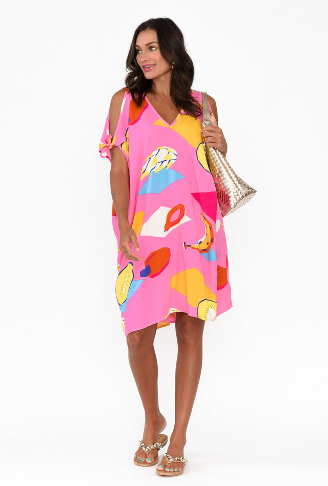 Chloe Pink Fruity Cold Shoulder Kaftan banner image