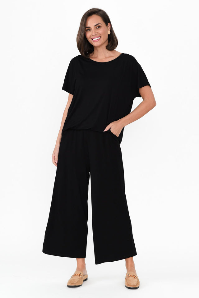 Ciara Black Bamboo Resort Pants image 6