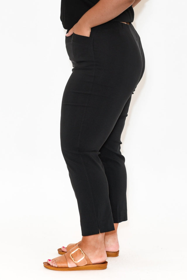 Cody Black Stretch Capri Pants